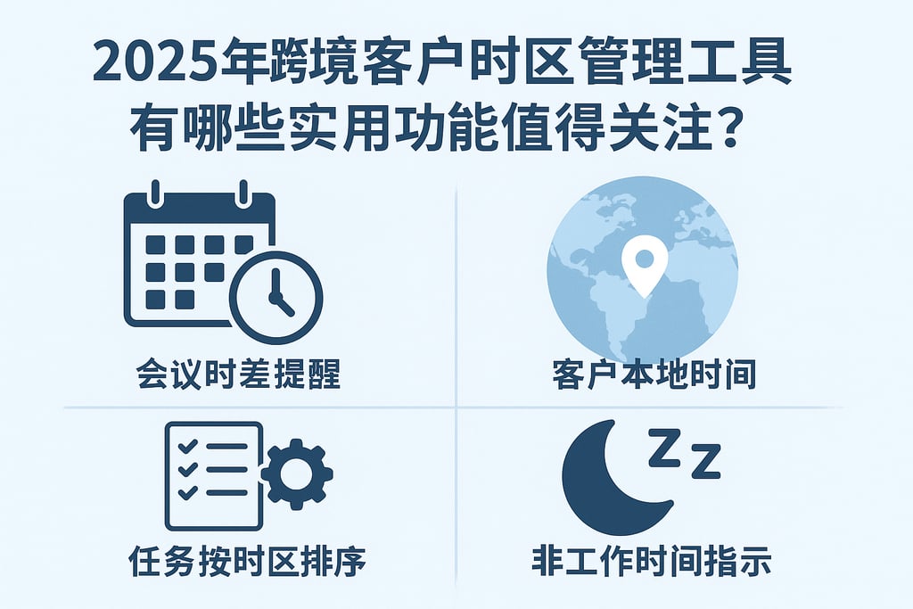 2025年跨境客户时区管理工具有哪些实用功能值得关注？