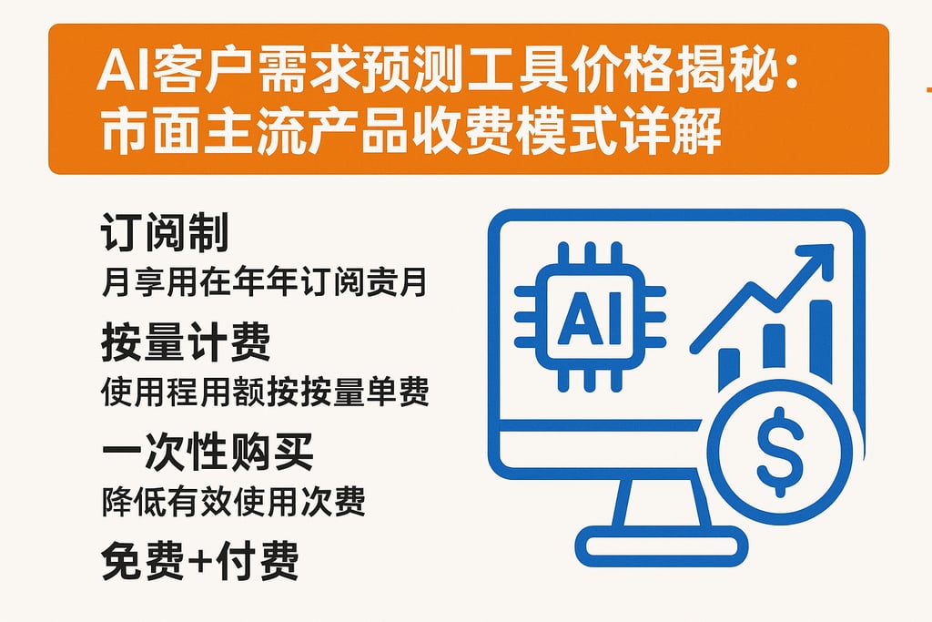 AI客户需求预测工具价格揭秘：市面主流产品收费模式详解