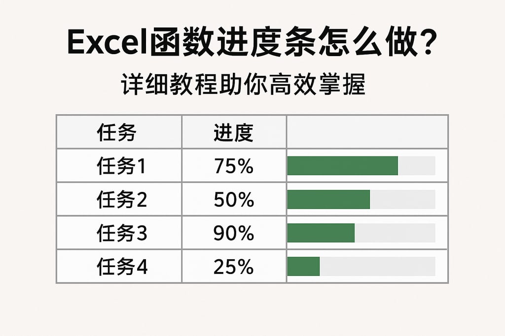 Excel函数进度条怎么做？详细教程助你高效掌握