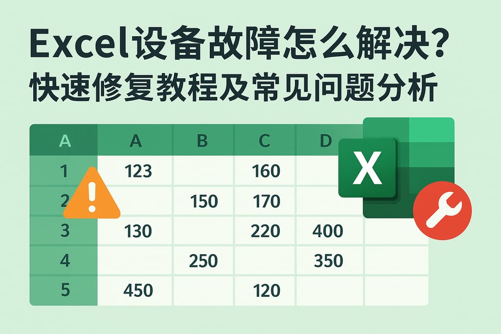 Excel设备故障怎么解决？快速修复教程及常见问题分析