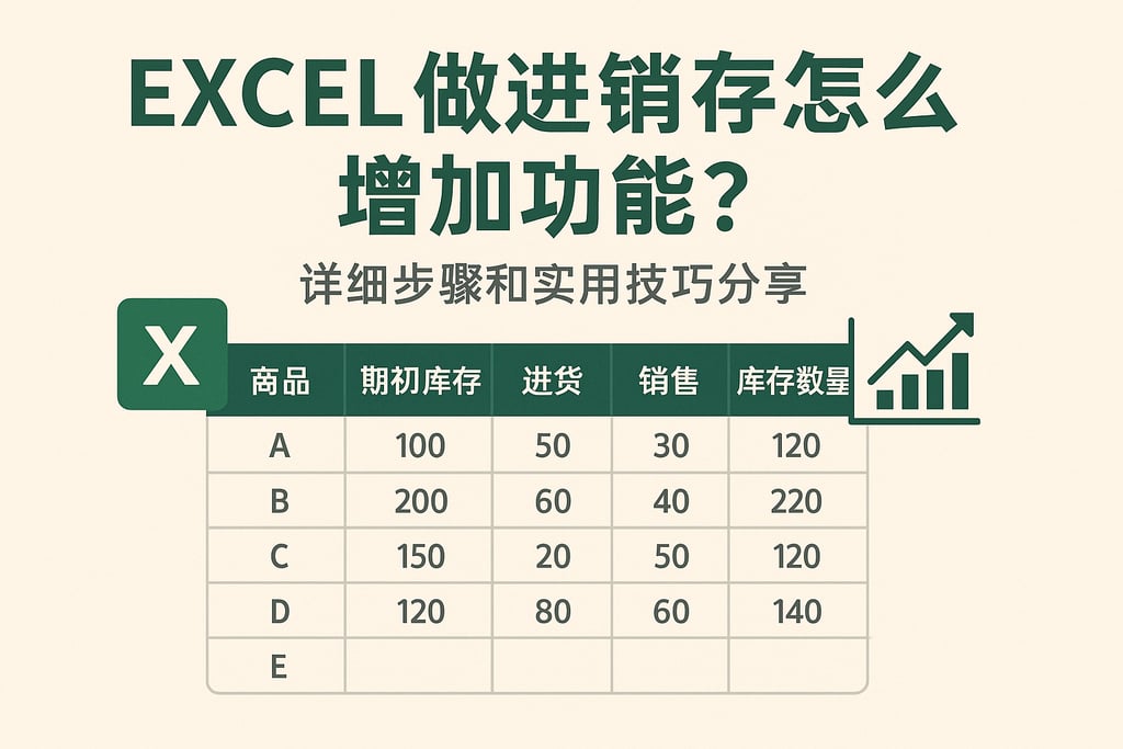 excel做进销存怎么增加功能？详细步骤和实用技巧分享