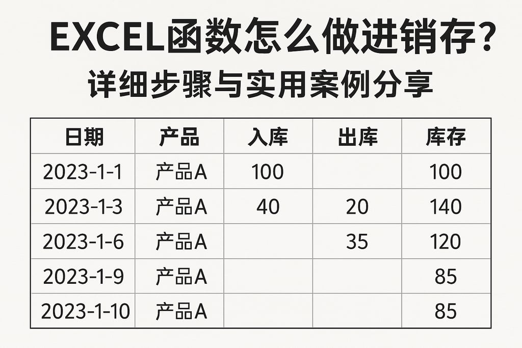 excel函数怎么做进销存？详细步骤与实用案例分享