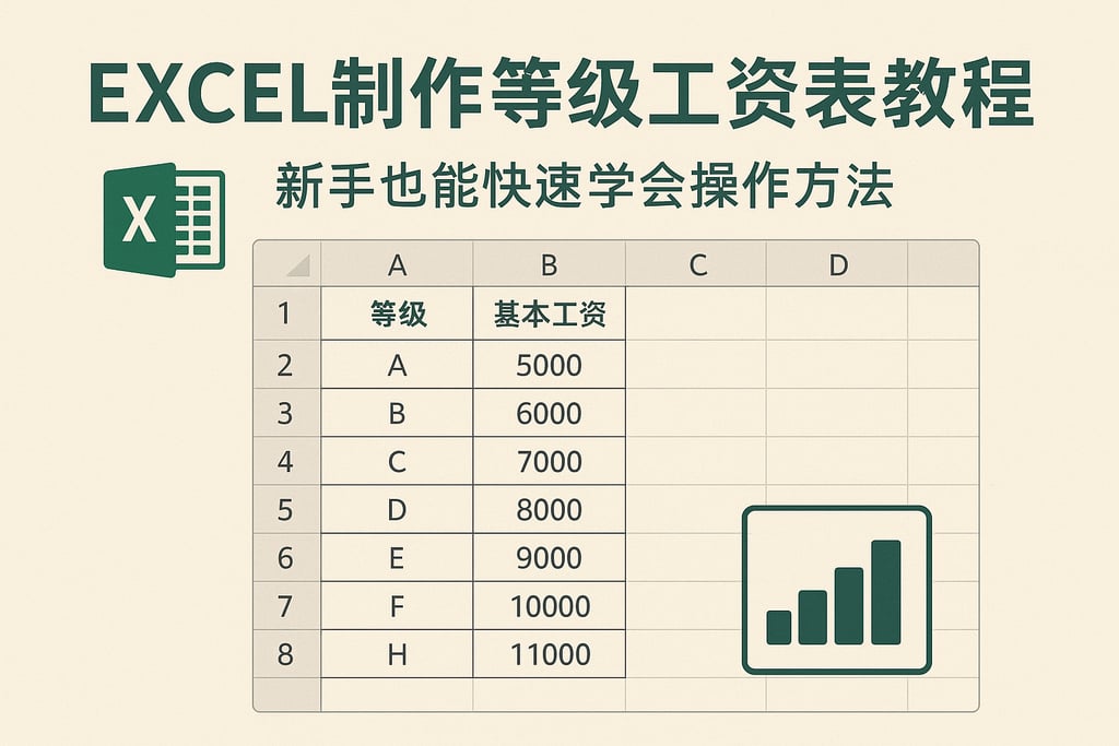 excel制作等级工资表教程，新手也能快速学会操作方法
