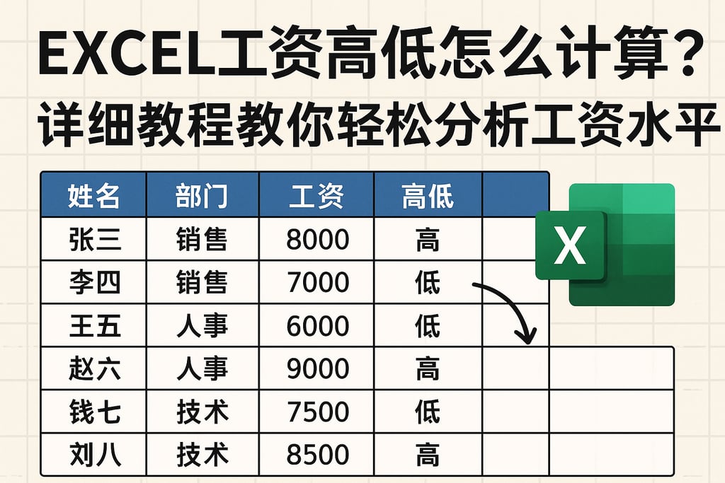 excel工资高低怎么计算？详细教程教你轻松分析工资水平