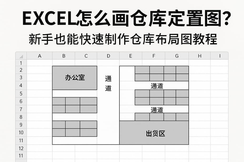 excel怎么画仓库定置图？新手也能快速制作仓库布局图教程