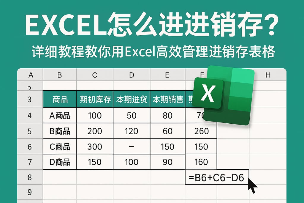 excel怎么进销存？详细教程教你用Excel高效管理进销存表格