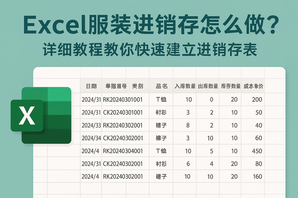 excel服装进销存怎么做？详细教程教你快速建立进销存表