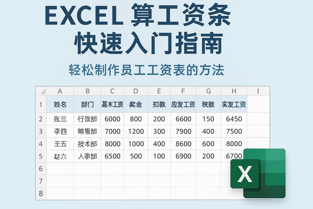 excel算工资条快速入门指南，轻松制作员工工资表的方法