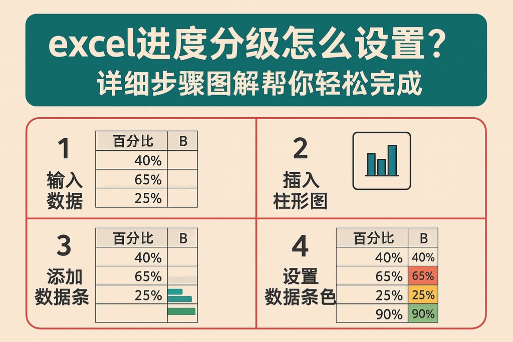 excel进度分级怎么设置？详细步骤图解帮你轻松完成