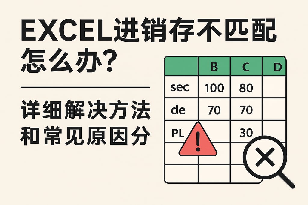 excel进销存不匹配怎么办？详细解决方法和常见原因分析