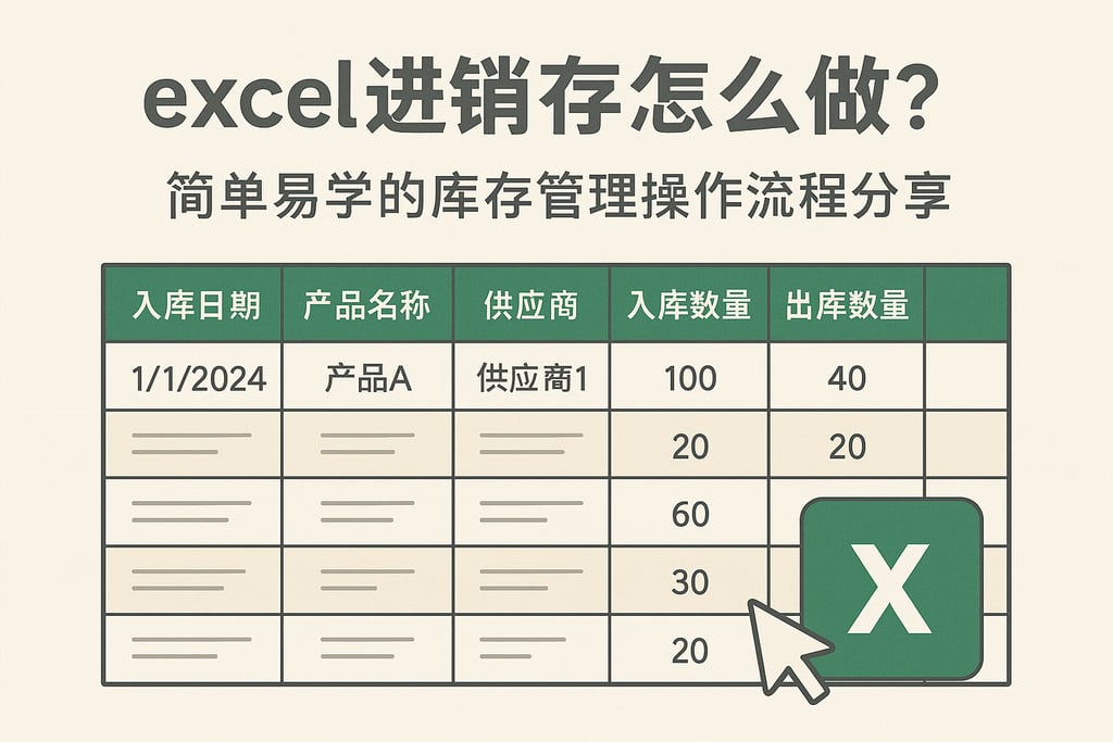 excel进销存怎么做？简单易学的库存管理操作流程分享