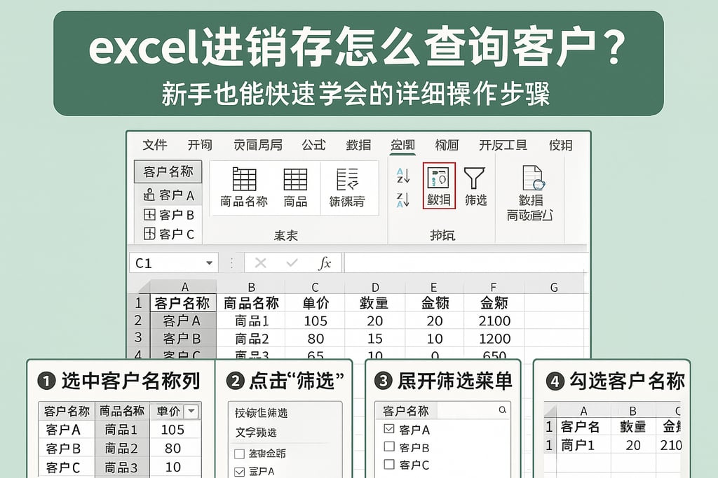 excel进销存怎么查询客户？新手也能快速学会的详细操作步骤
