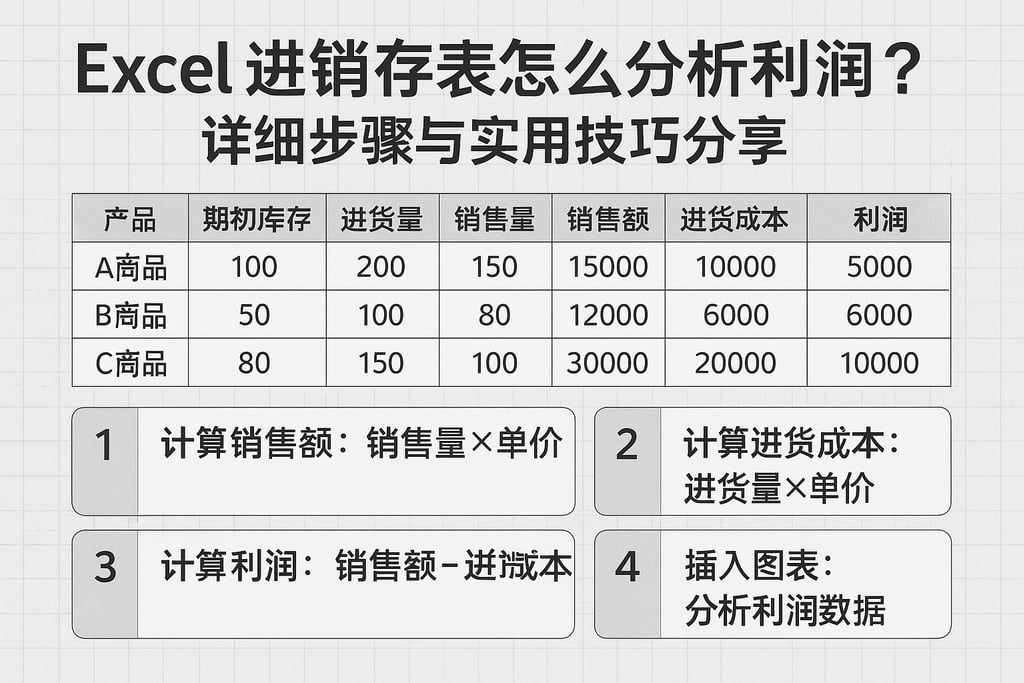 excel进销存表怎么分析利润？详细步骤与实用技巧分享