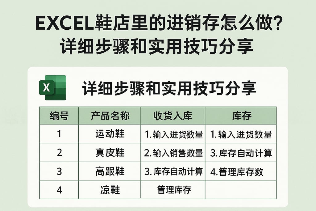 excel鞋店里的进销存怎么做？详细步骤和实用技巧分享