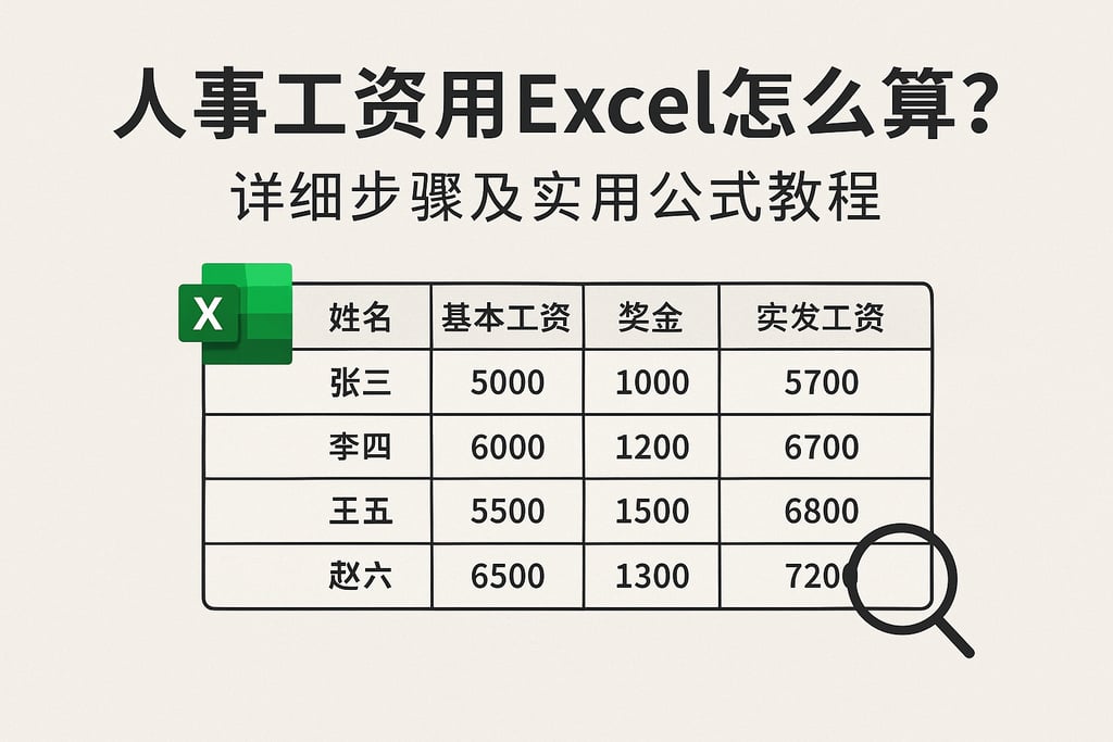 人事工资用excel怎么算？详细步骤及实用公式教程