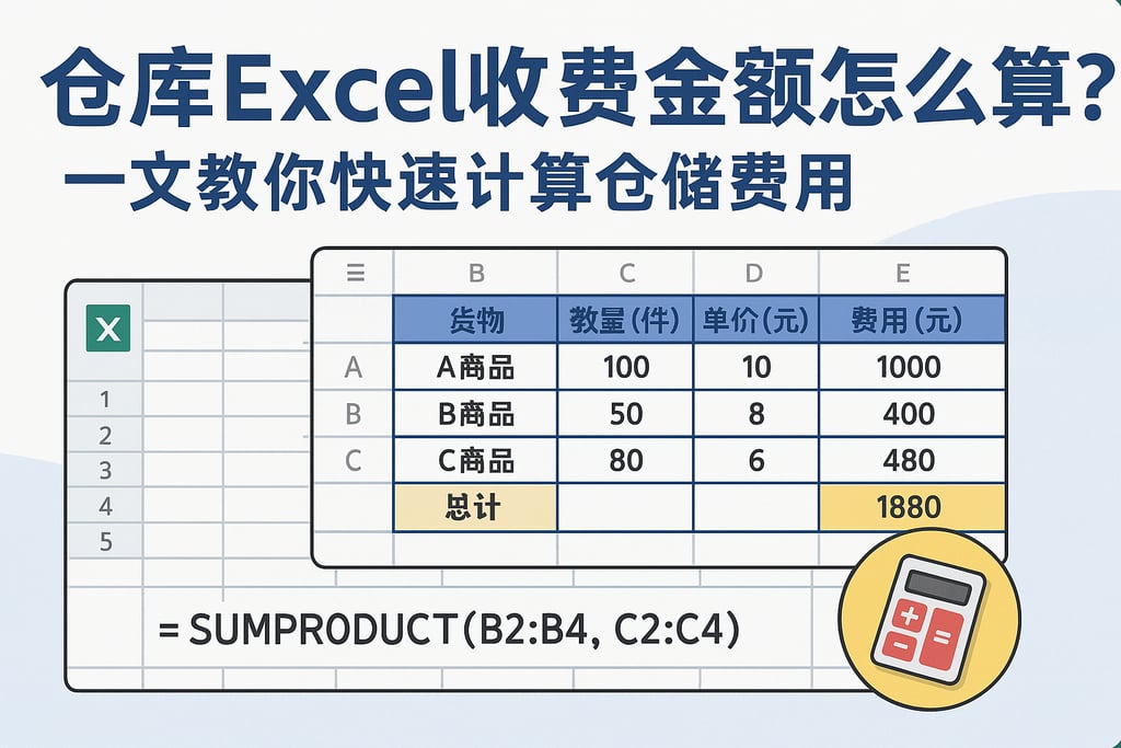 仓库Excel收费金额怎么算？一文教你快速计算仓储费用
