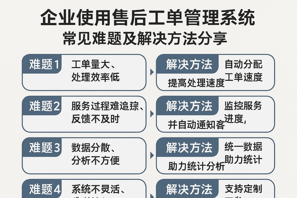 企业使用售后工单管理系统常见难题及解决方法分享