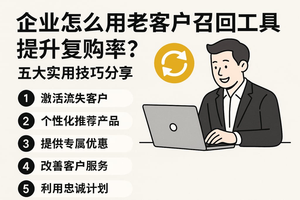 企业怎么用老客户召回工具提升复购率？五大实用技巧分享