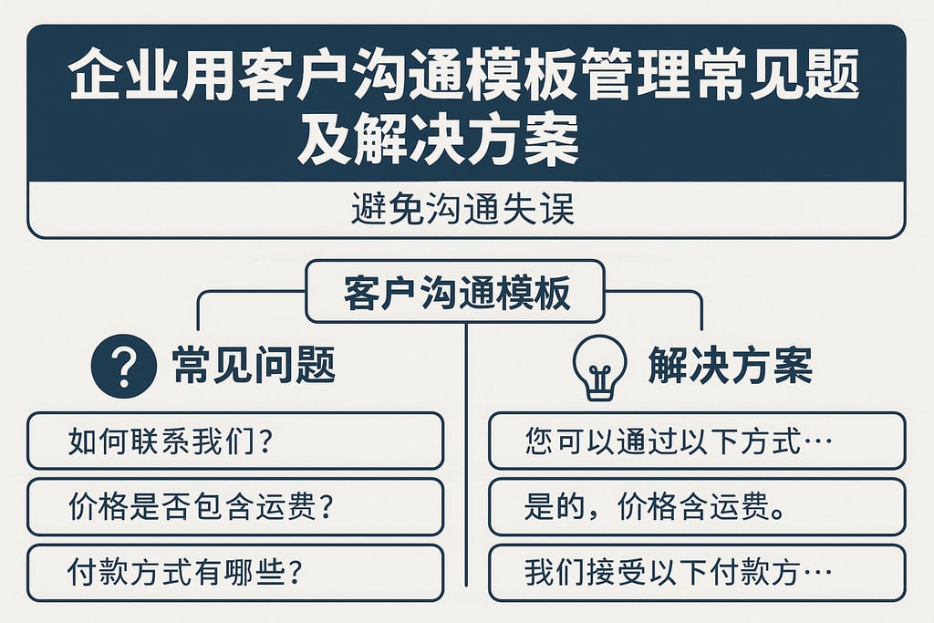 企业用客户沟通模板管理常见问题及解决方案，避免沟通失误