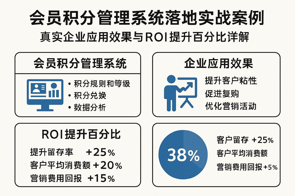 会员积分管理系统落地实战案例，真实企业应用效果与ROI提升百分比详解