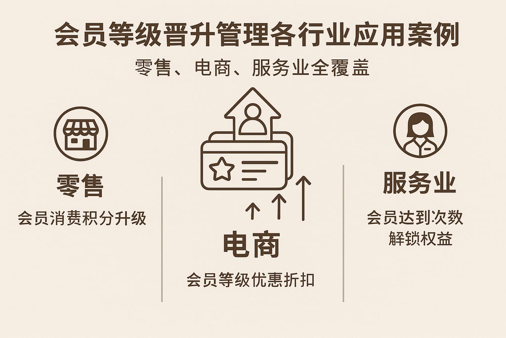 会员等级晋升管理各行业应用案例，零售、电商、服务业全覆盖