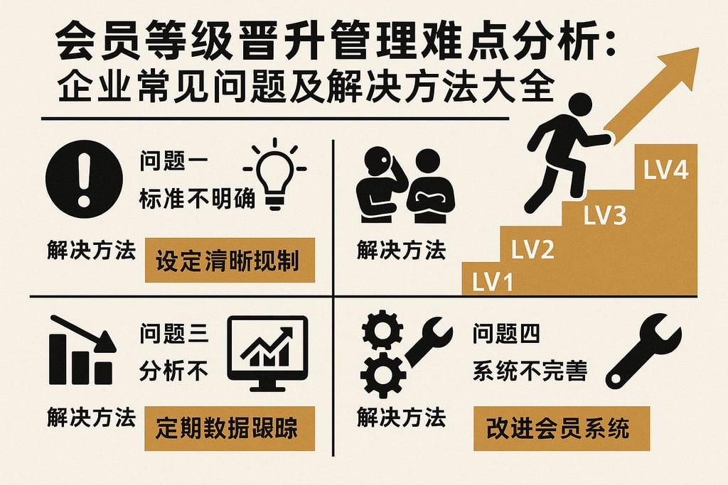 会员等级晋升管理难点分析：企业常见问题及解决方法大全