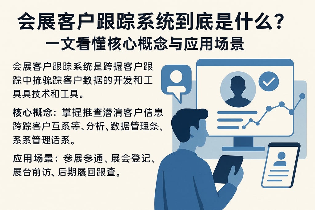 会展客户跟踪系统到底是什么？一文看懂核心概念与应用场景