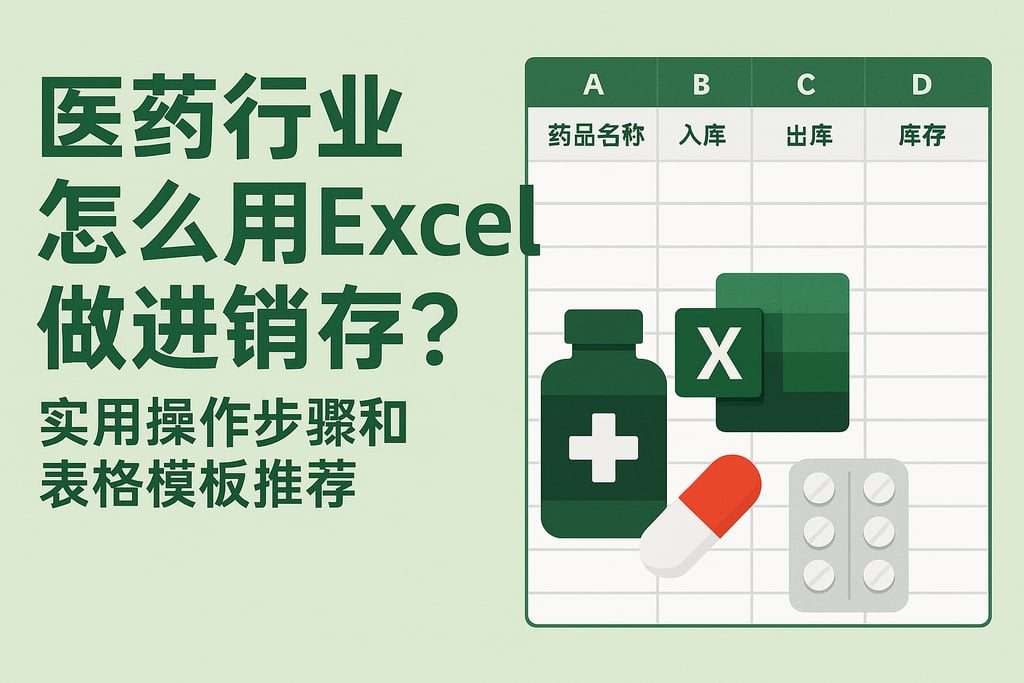 医药行业怎么用excel做进销存？实用操作步骤和表格模板推荐