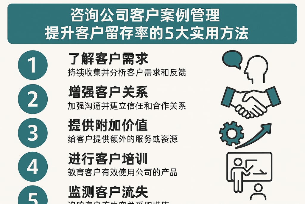 咨询公司客户案例管理提升客户留存率的5大实用方法