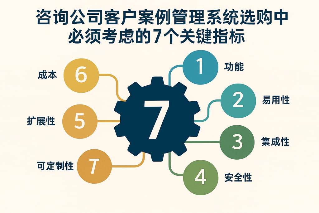 咨询公司客户案例管理系统选购中必须考虑的7个关键指标
