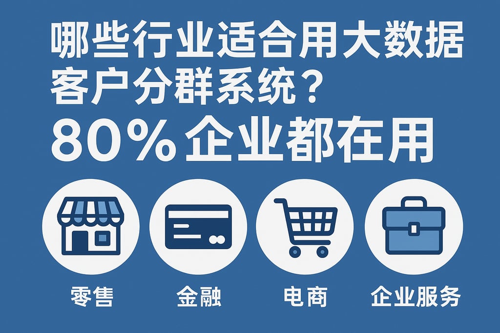 哪些行业适合用大数据客户分群系统？百分之八十企业都在用