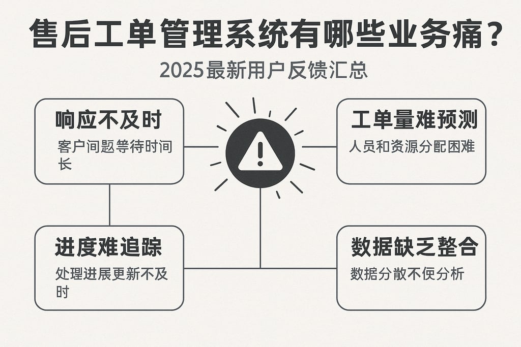 售后工单管理系统有哪些业务痛点？2025最新用户反馈汇总