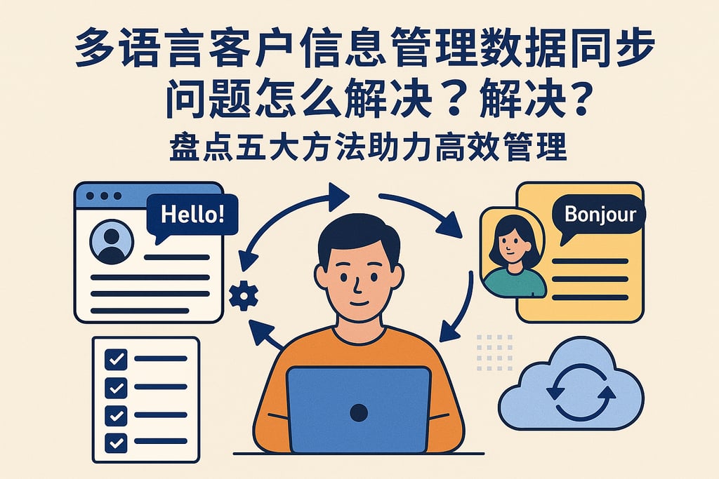 多语言客户信息管理数据同步问题怎么解决？盘点五大方法助力高效管理