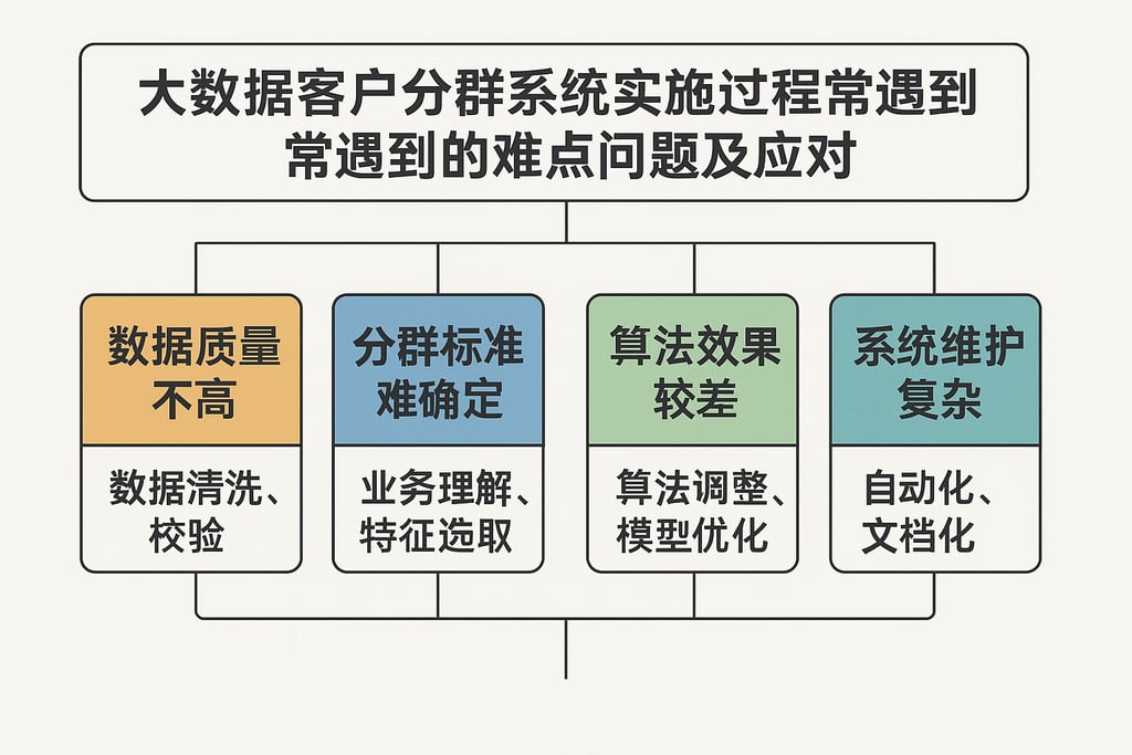 大数据客户分群系统实施过程中常遇到的难点问题及应对技巧