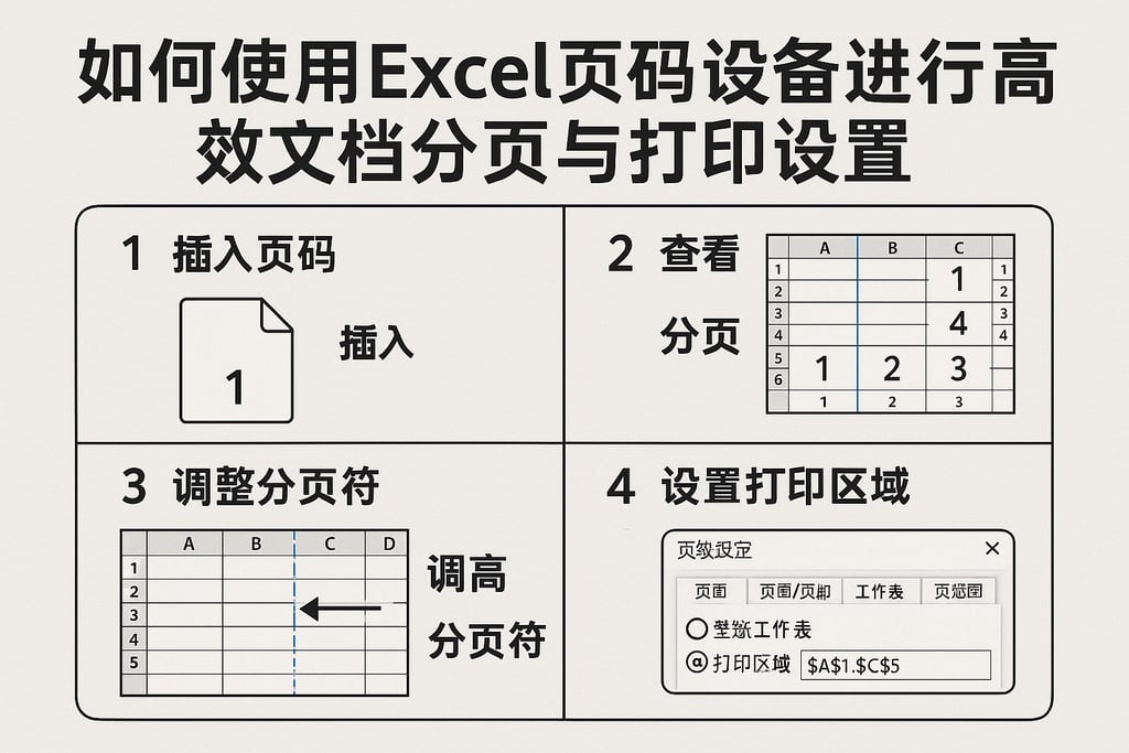 如何使用Excel页码设备进行高效文档分页与打印设置