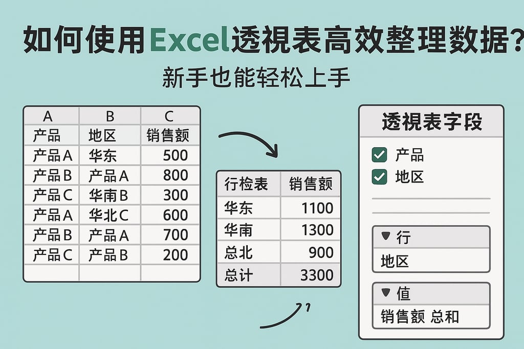 如何使用excel透视设备高效整理数据？新手也能轻松上手