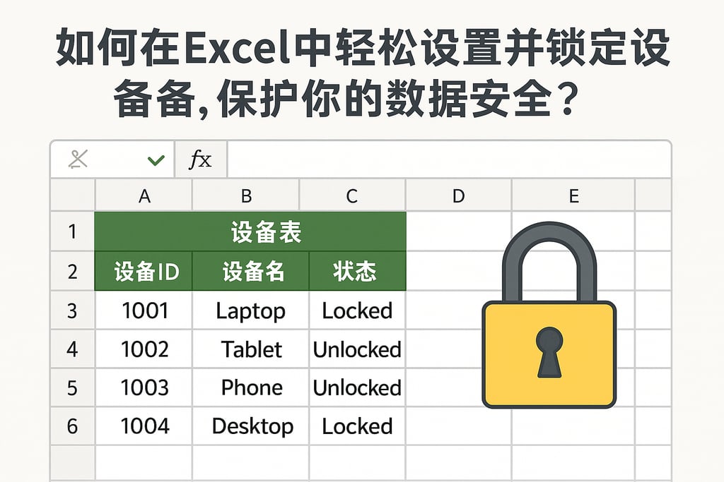 如何在Excel中轻松设置并锁定指定设备，保护你的数据安全？