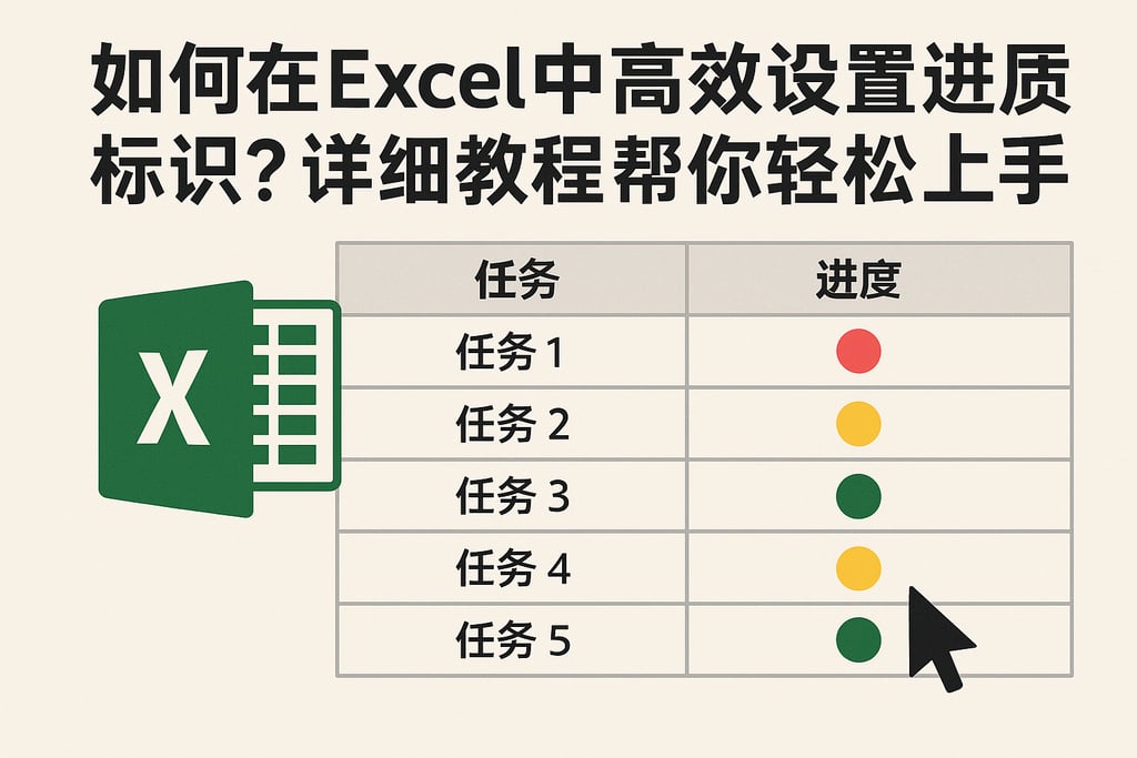 如何在Excel中高效设置进度标识？详细教程帮你轻松上手