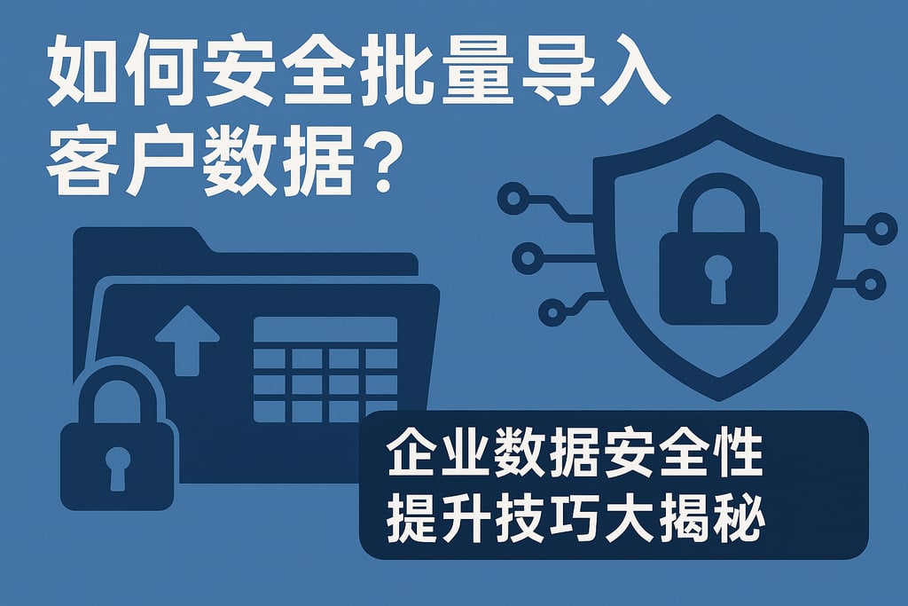 如何安全批量导入客户数据？企业数据安全性提升技巧大揭秘