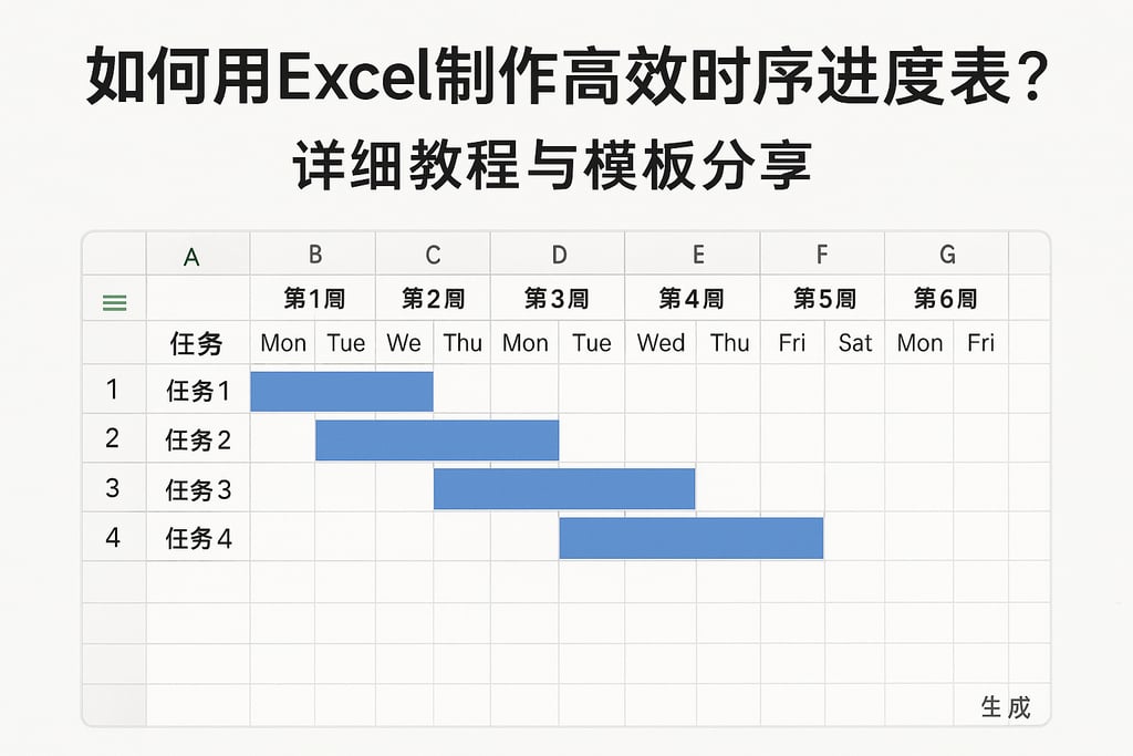如何用Excel制作高效时序进度表？详细教程与模板分享