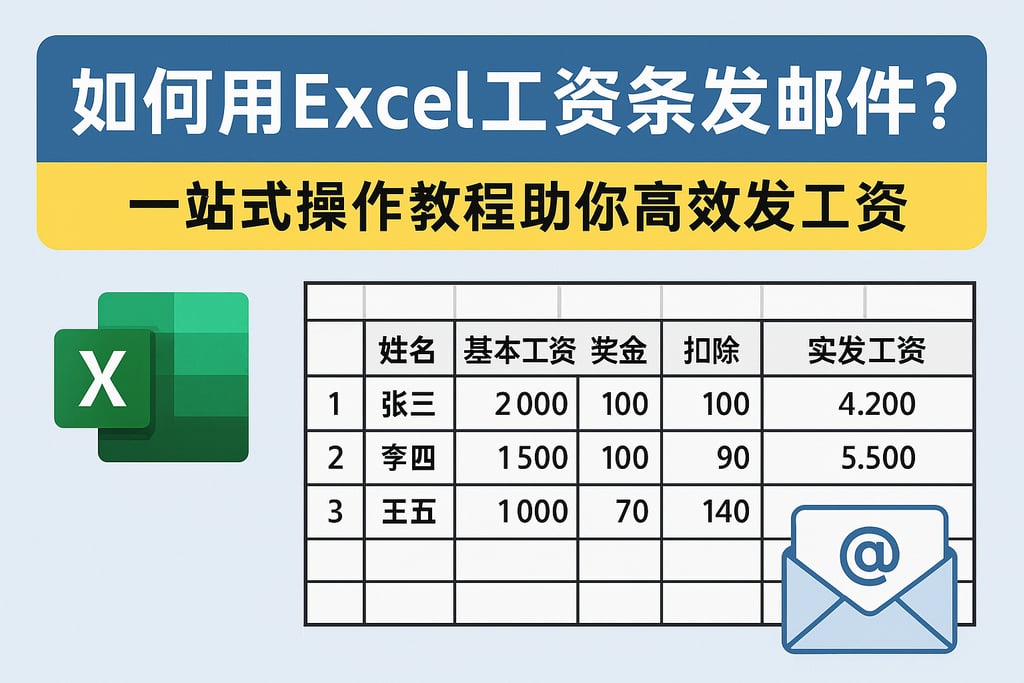 如何用Excel工资条发邮件？一站式操作教程助你高效发工资