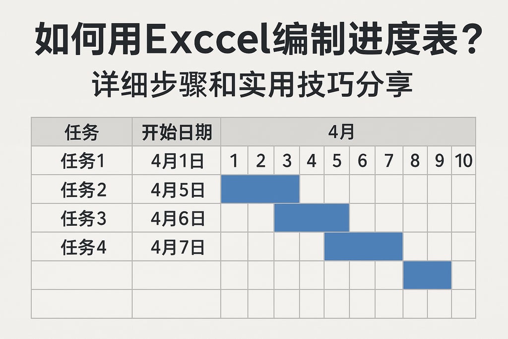 如何用Excel编制进度表？详细步骤和实用技巧分享