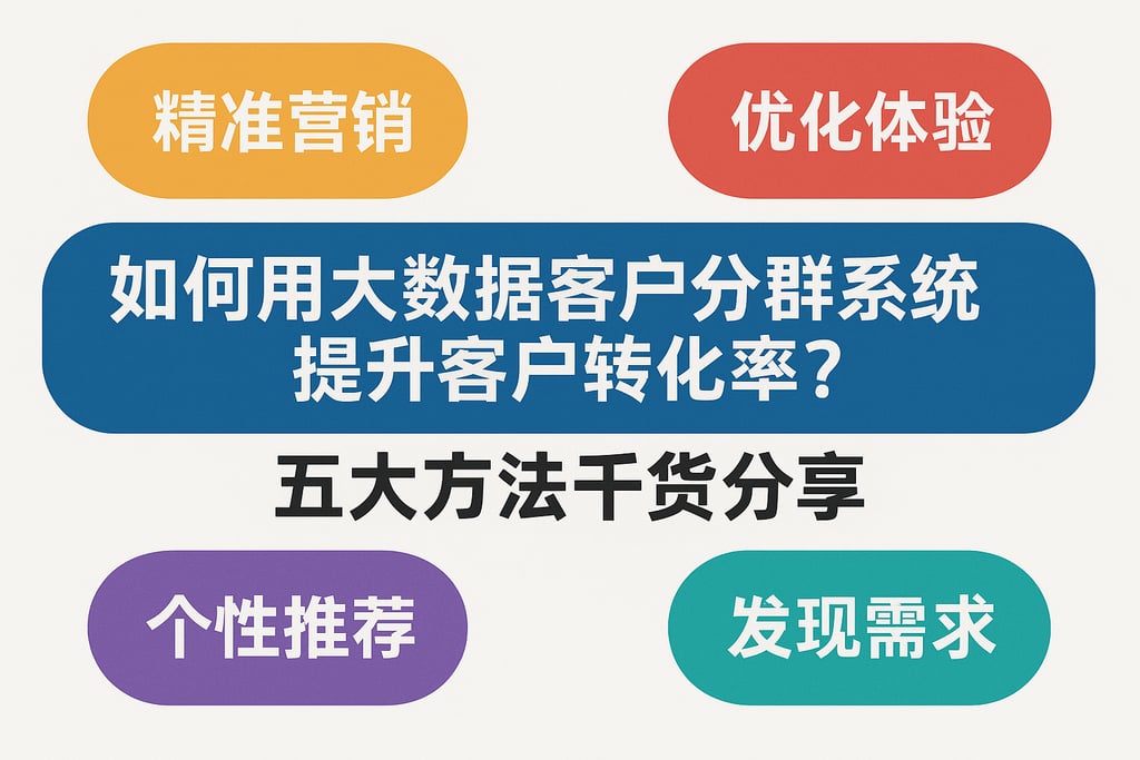 如何用大数据客户分群系统提升客户转化率？五大方法干货分享