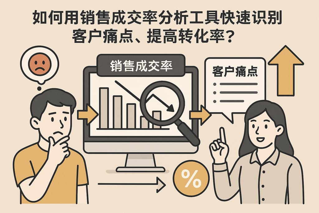 如何用销售成交率分析工具快速识别客户痛点，提高转化率？