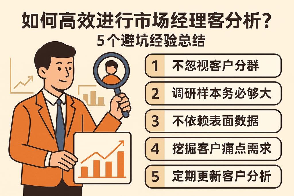 如何高效进行市场经理客户分析？5个避坑经验总结