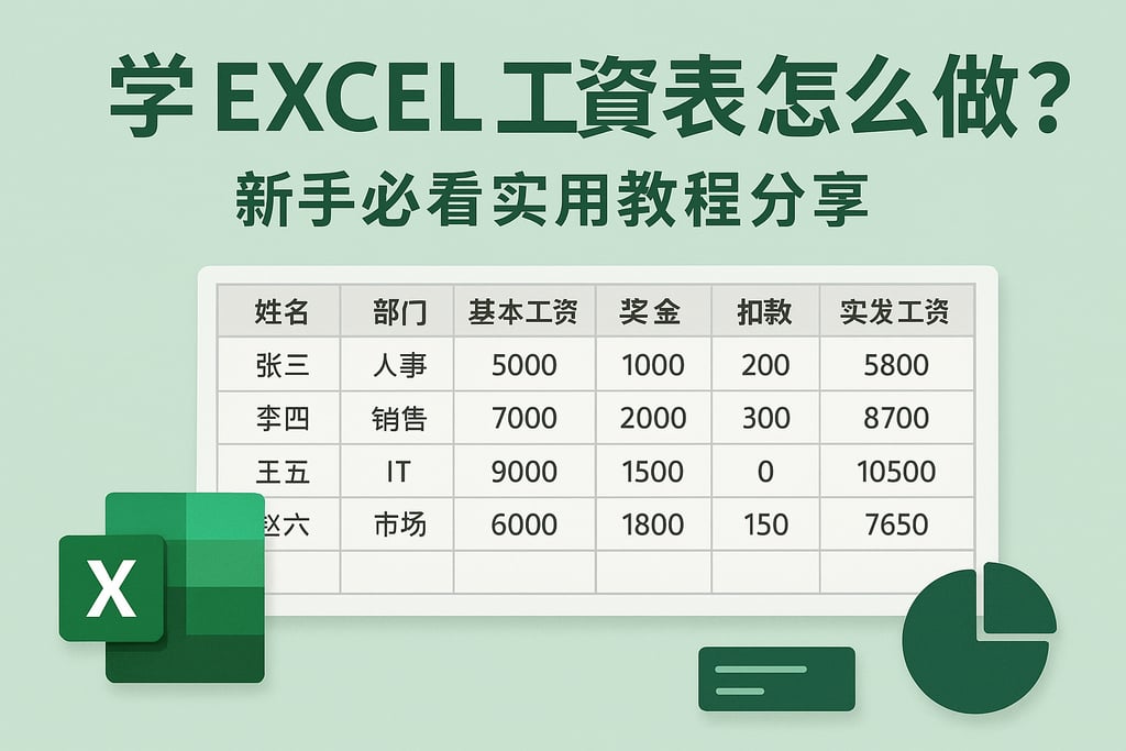 学excel工资表怎么做？新手必看实用教程分享