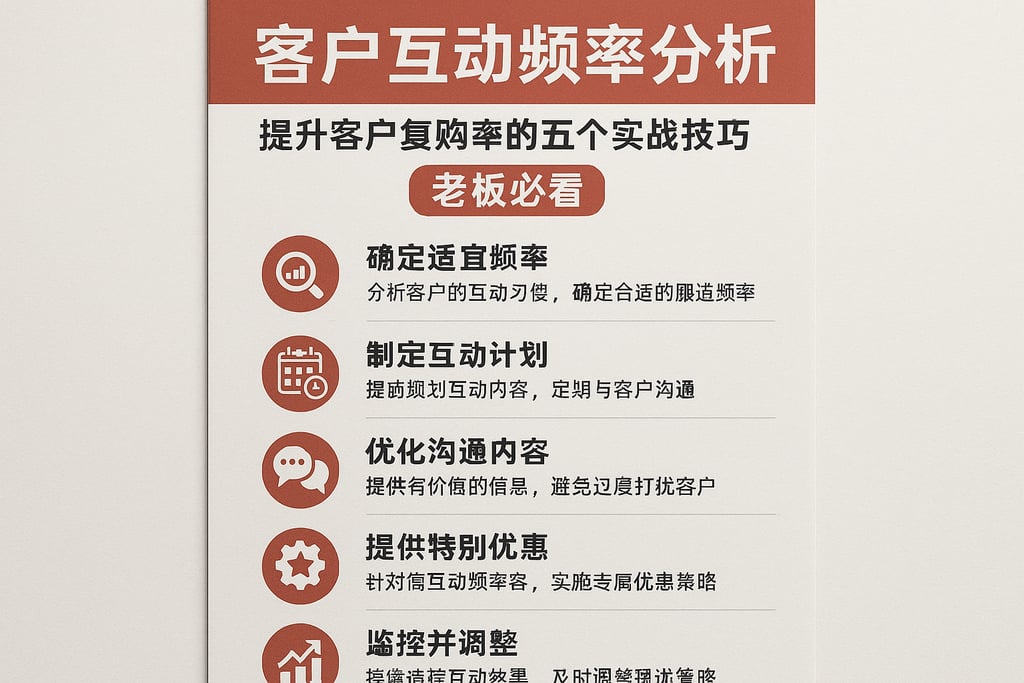 客户互动频率分析提升客户复购率的五个实战技巧，老板必看