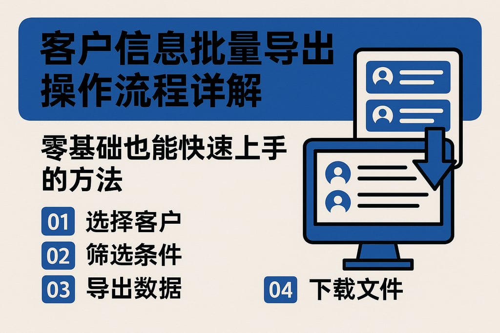 客户信息批量导出操作流程详解，零基础也能快速上手的方法
