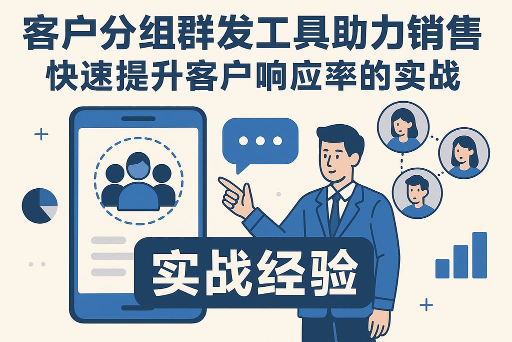 客户分组群发工具助力销售团队，快速提升客户响应率的实战经验