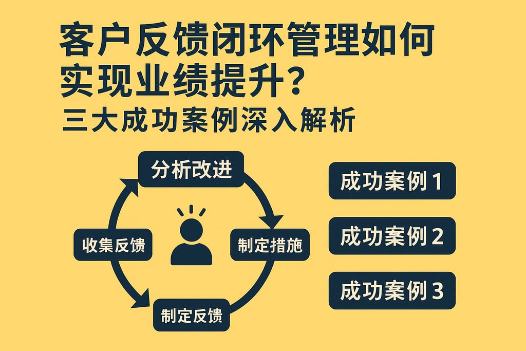 客户反馈闭环管理如何实现业绩提升？三大成功案例深入解析